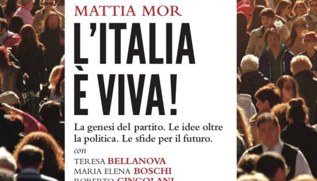 Matteo Renzi il 16 gennaio a Milano presenta “L’Italia è Viva!” il suo primo libro sul partito