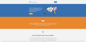 Homepage sito Cliens Prova Digitale