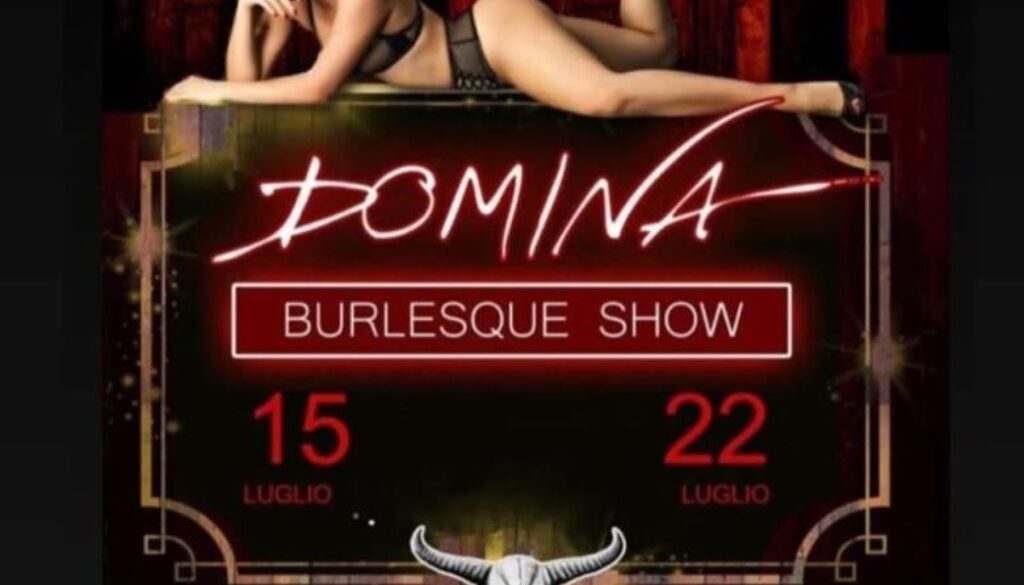 Locandina Domina Burlesque Show