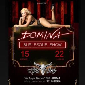 Locandina Domina Burlesque Show
