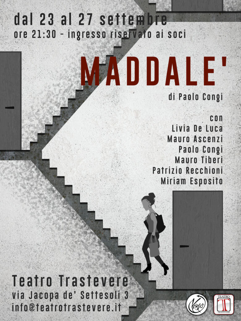 "Maddalè" al Teatro Trastevere dal 23 al 27 settembre 2020
