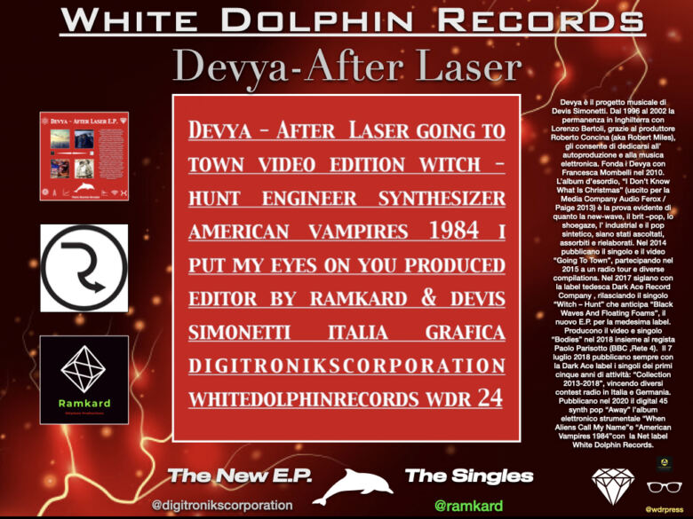 Fuori per White Dolphin Records il nuovo extended play dei Devya : "After Laser"